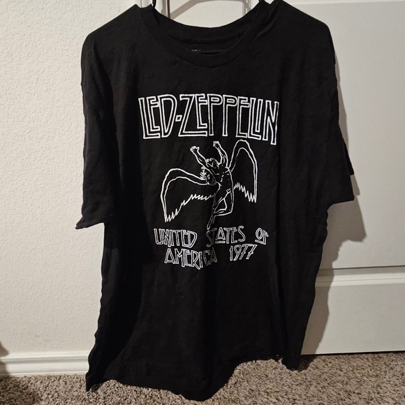 led zeppelin Other - Led Zeppelin USA 1977 Black Concert Band Tee T Shirt XL